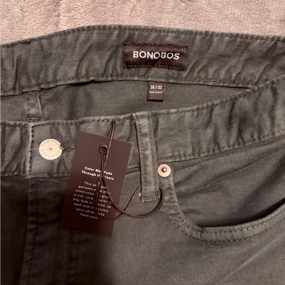 Bonobos Grey/Blue Slim Fit Mens Jeans NWT - Picture 2 of 2